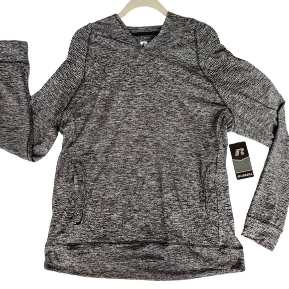 Russell Mens Hoodie Black Hoodie Large Mens Hoodie Sweatshirt - Picture 7 of 7